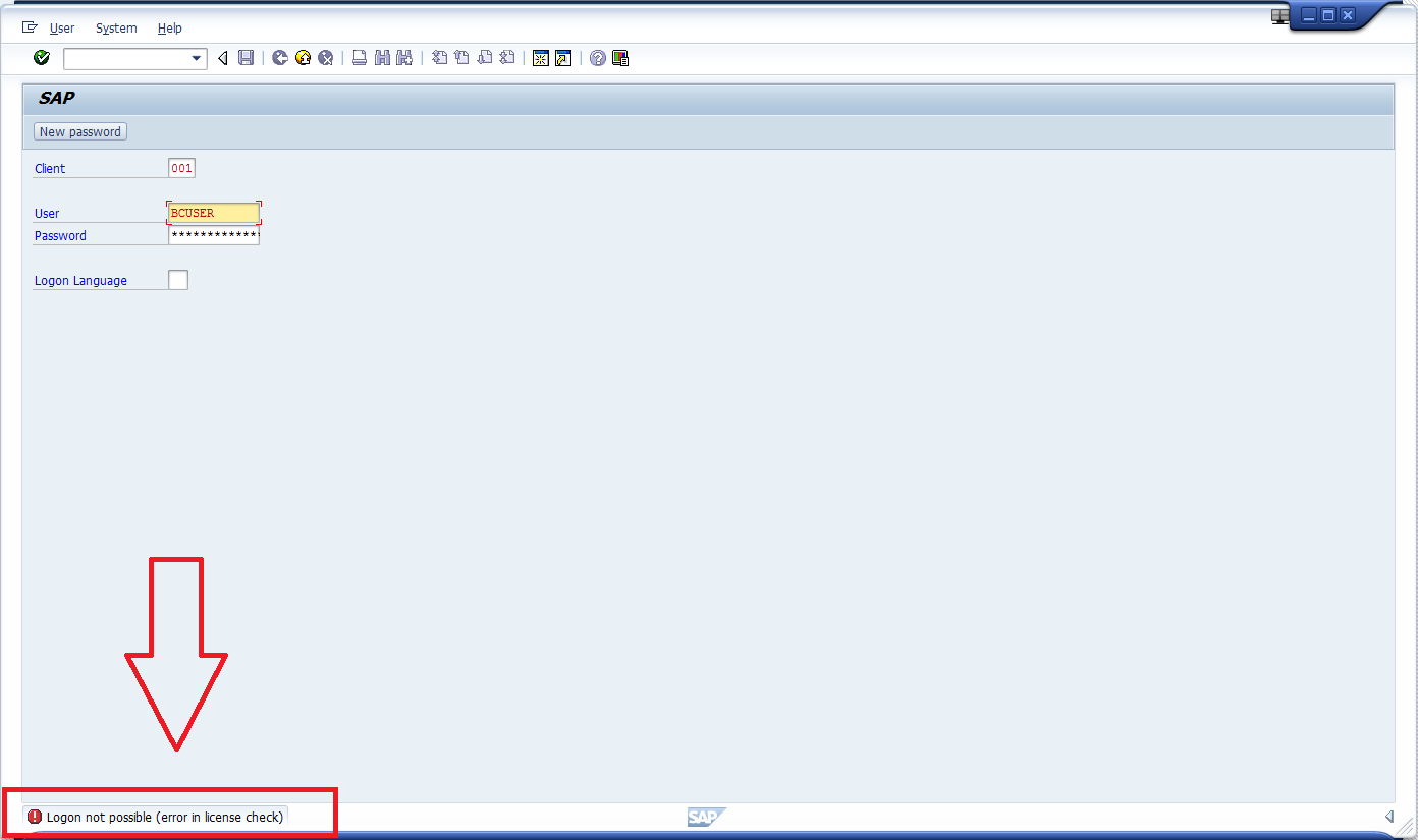 Logon not possible (Error in license check) ABAP AcademyABAP Academy
