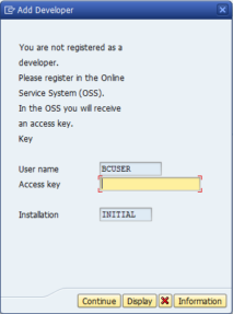 How to get Access key in SAP Trial version?