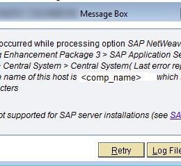 The name of this host is "PC name" which is more than 13 characters