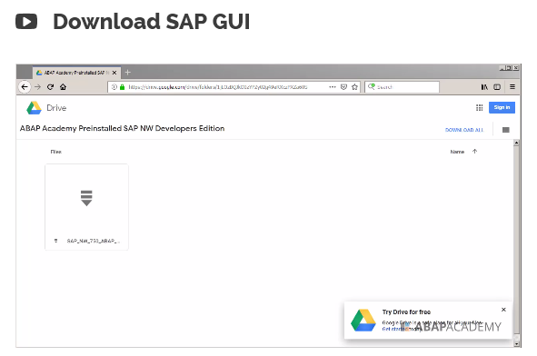 sap gui download for chromebook