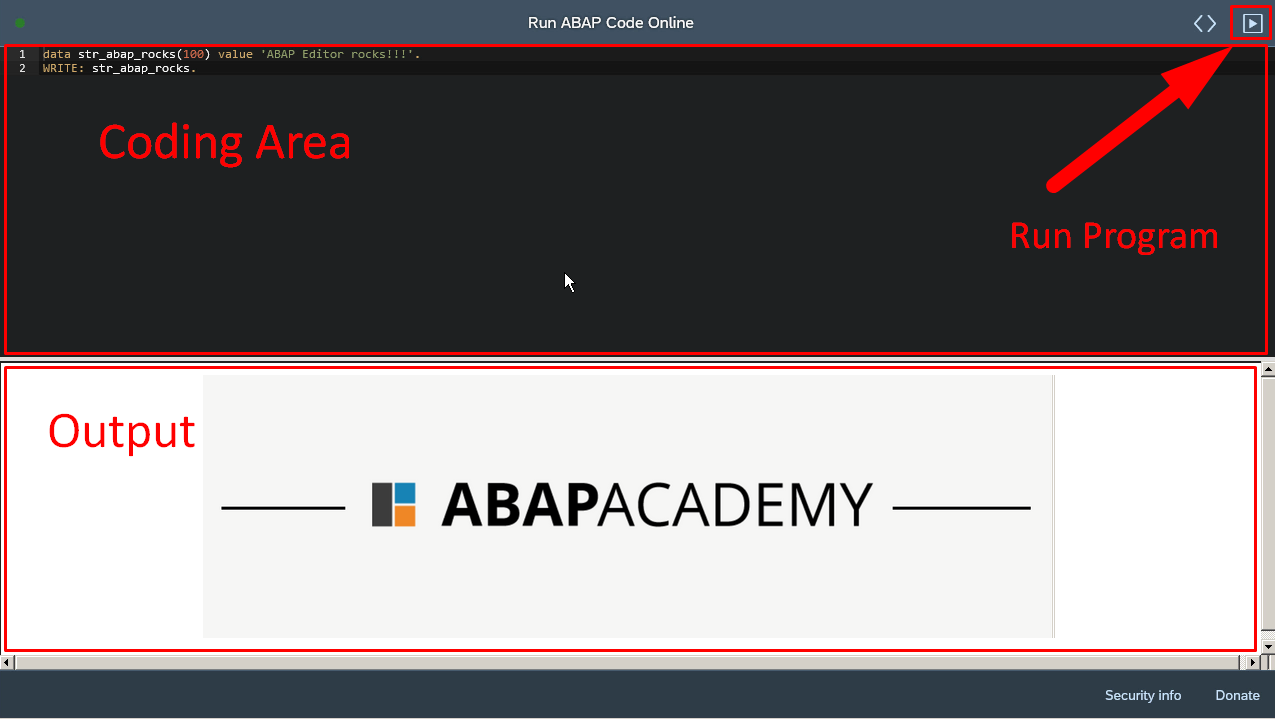 Free Abap Academy Editor Online Abap Academy Open Abap Editor Code