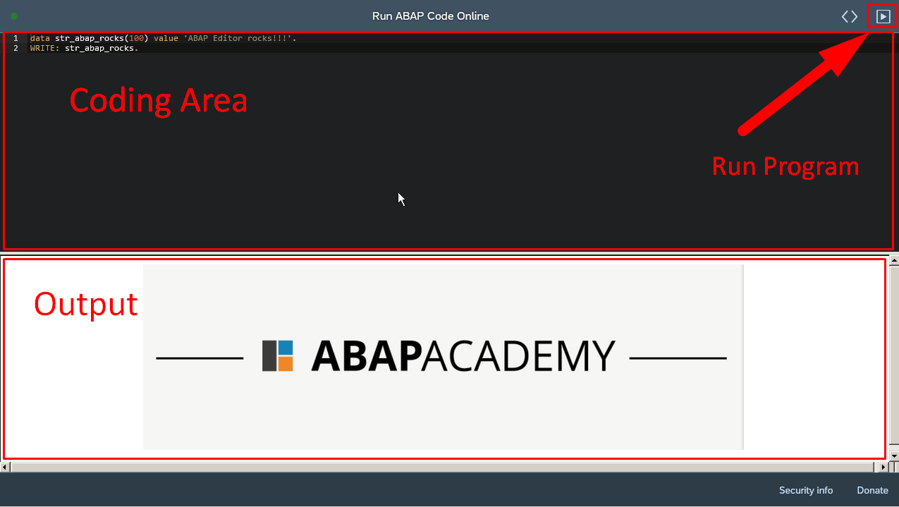 Free Abap Academy Editor Online Abap Academy Open Abap Editor Codeabap Academy