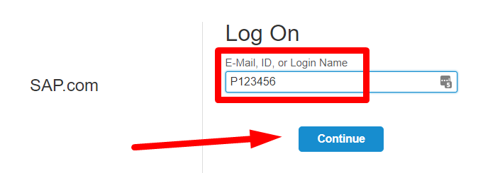 Provide your  Use your E-Mail, ID, or Login Name to Log In 