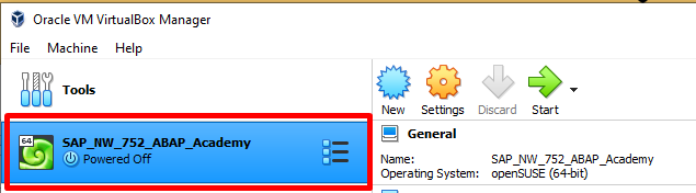 VirtualBox - Created New Machine - Preparation to Install SAP Software