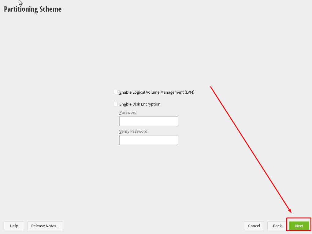 SAP Installation Guide - Partitioning Scheme