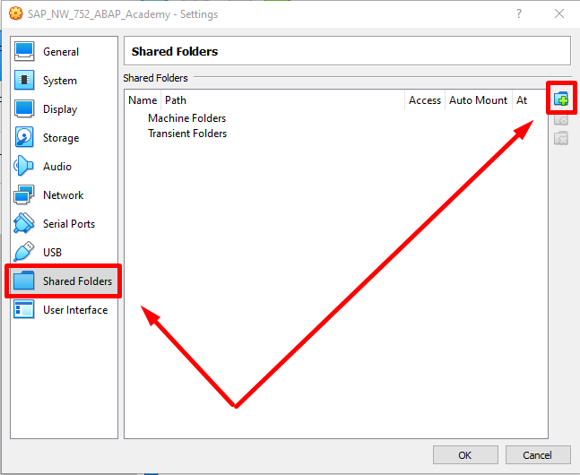 SAP Installation Guide - Shared Folder Setup - Add New