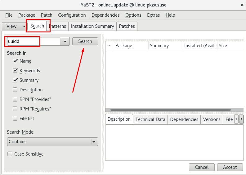  Install SAP Software Guide - YaST2 Online Update - uuidd Search